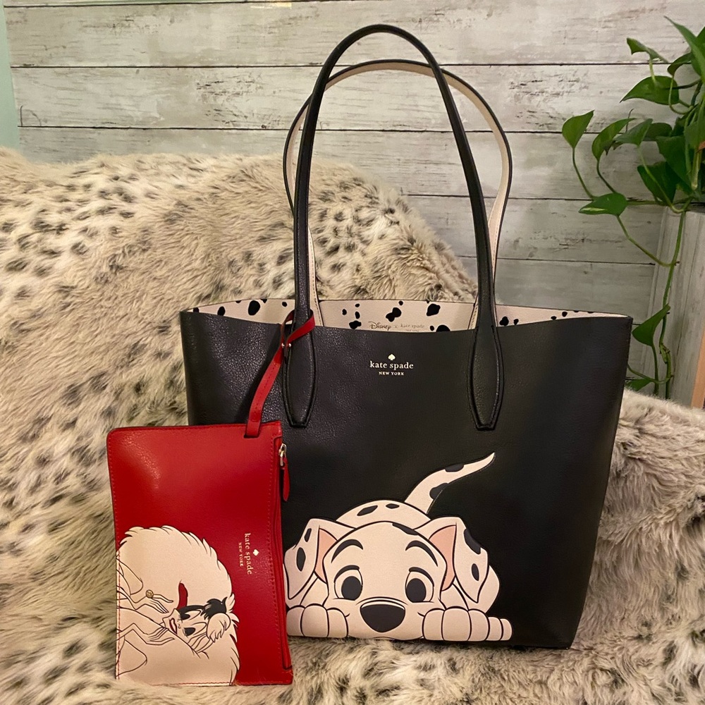 NWT Disney x kate spade Dalmation and Cruella tote